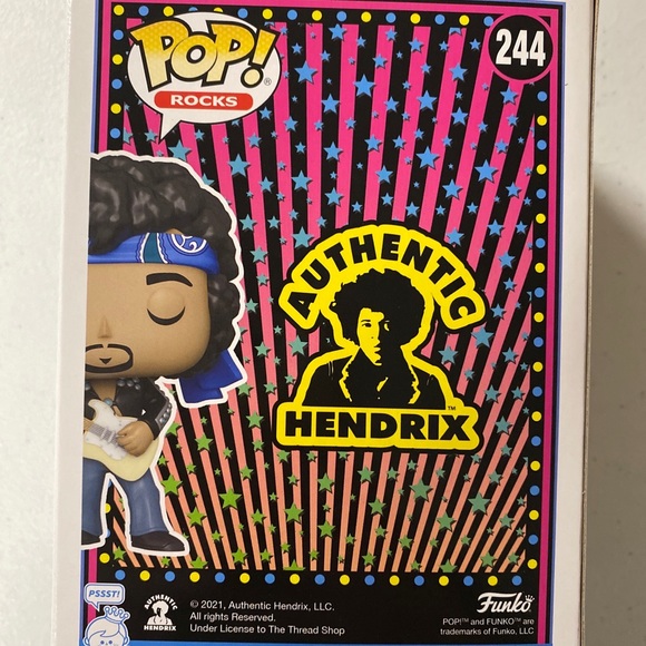 Jimi Hendrix Maui Live Funko Pop Vinyl #244 Authentic Hendrix New - Picture 3 of 6